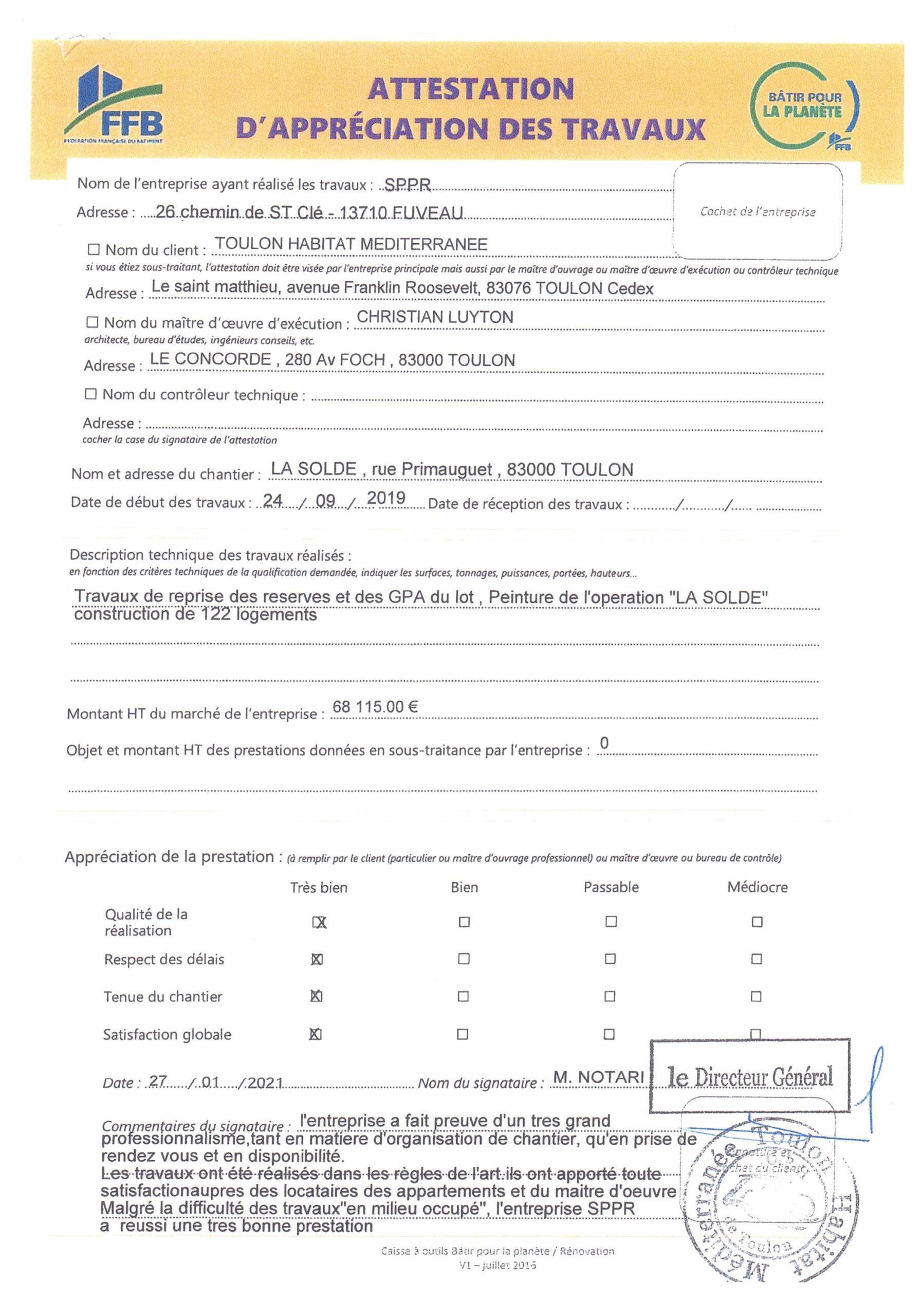 M. NOTARI, Directeur général