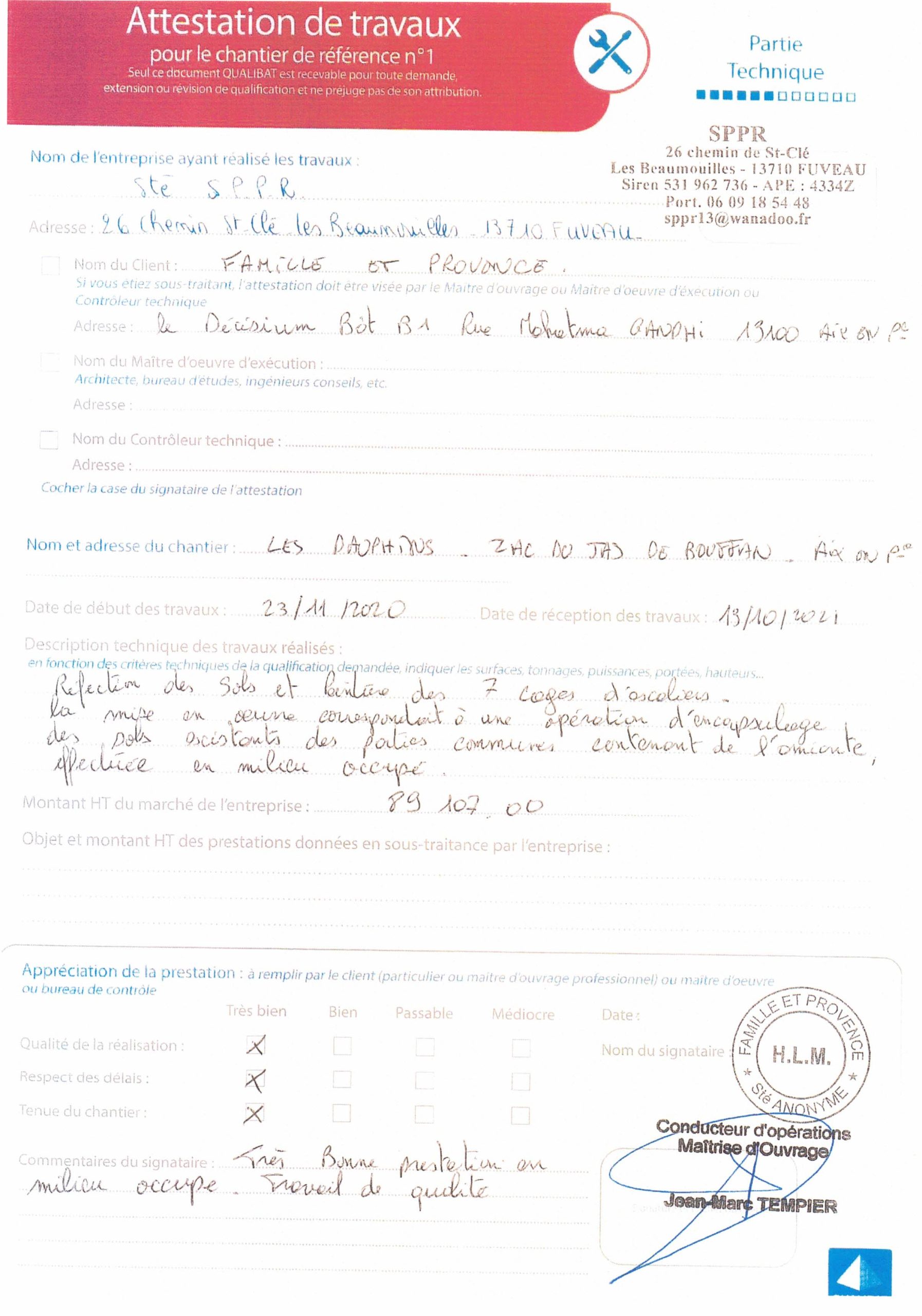 Jean-Marc TEMPIER, Conducteur d'opérations